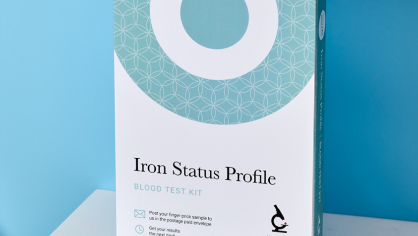 at home iron blood test kit same day results